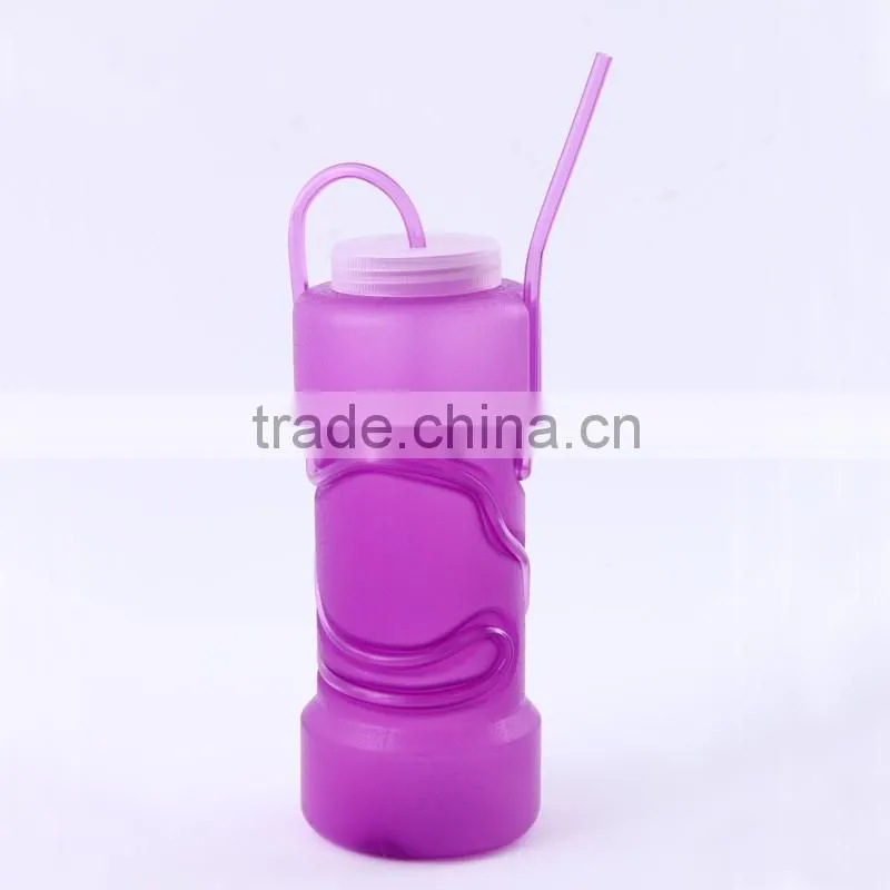 Popular colorful plastic straw cup with lid