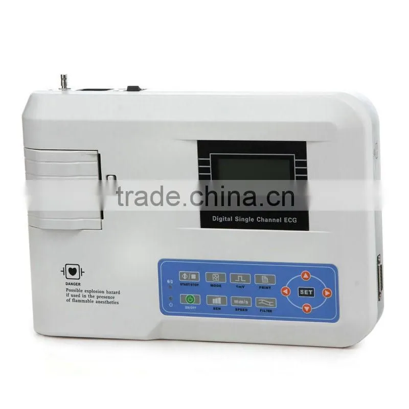 Digital 1-channel Vet Electrocardiograph Veterinary ECG EKG machine