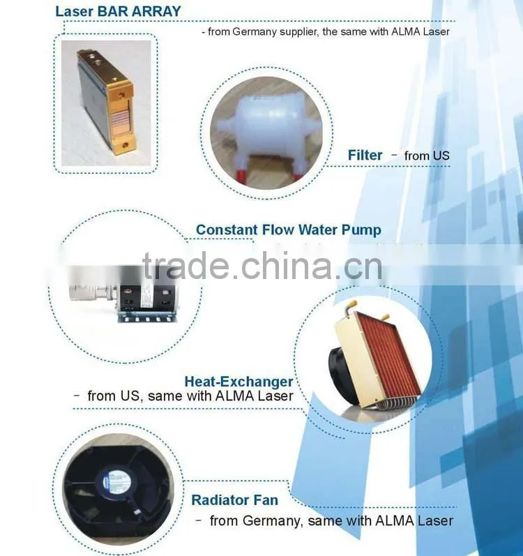 Big spot pain free laser hair removal treatment/808 nm diode laser permanent hair removal