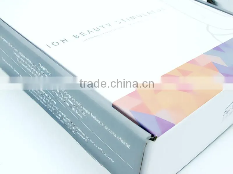 Handheld ion beauty stimulator for skin rejuvenation,wrinkle remover