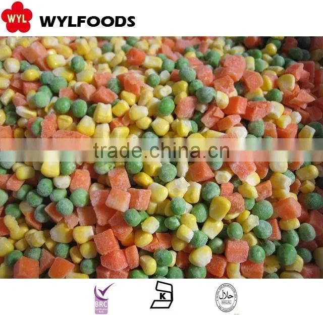 IQF high quality frozen mixed vegetable
