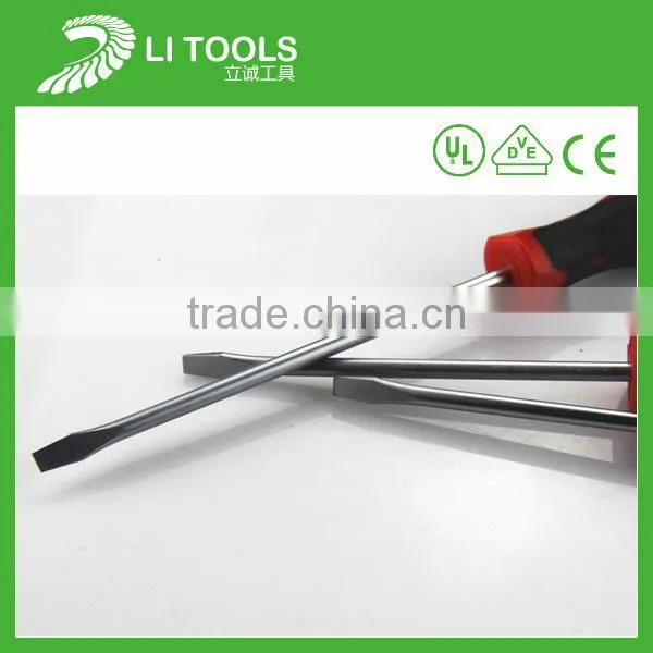 Plastic handle carbon steel 3mm 4mm 5mm 6mm slotted screwdriver