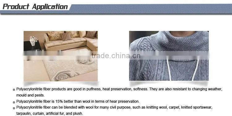 NE 28/2 semi dull acrylic yarns high bulk hank yarn