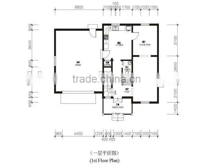 modern decorated light steel structure villas