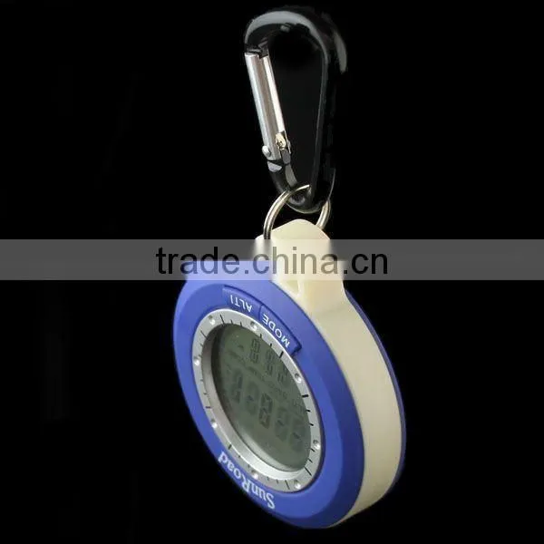 8 In1 Mini LED Digital Altimeter Barometer Compass Clock Thermometer For field
