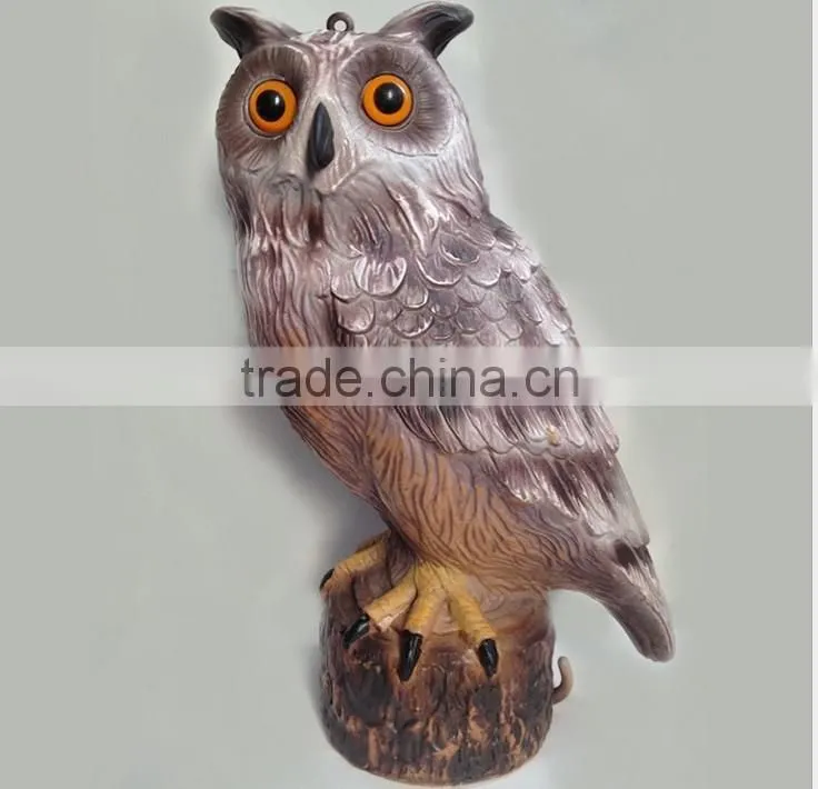 OEM blow molding plastic owl hunting decoys,owl decoration.