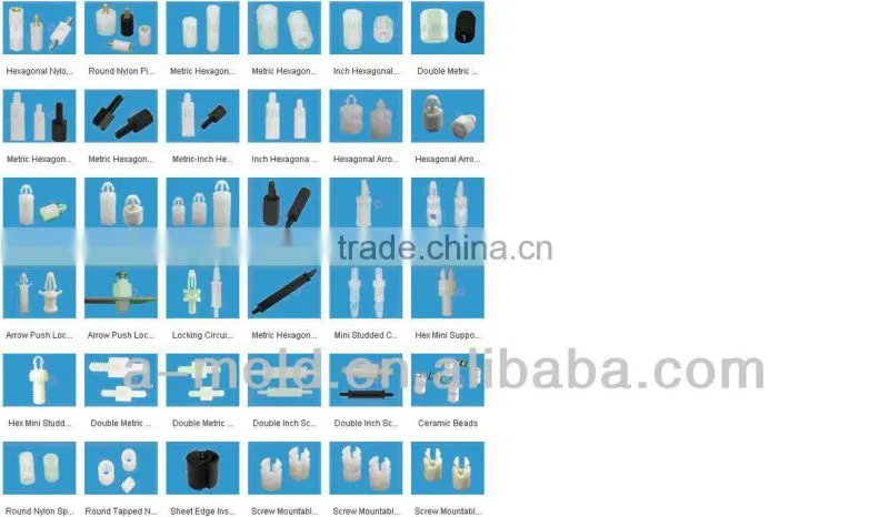 NYLON 66 Push Locking Circuit Board Support PCB spacer support