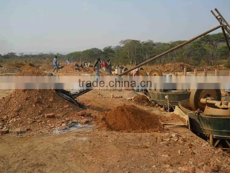 Wet pan mill for gold ore wet process with low price
