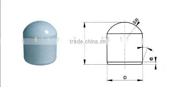 Carbide tooth for rock drilling bits which from Zhuzhou tungsten carbide base