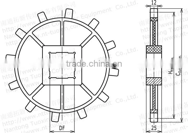 Classic Injection Moulded Sprocket for 2400A