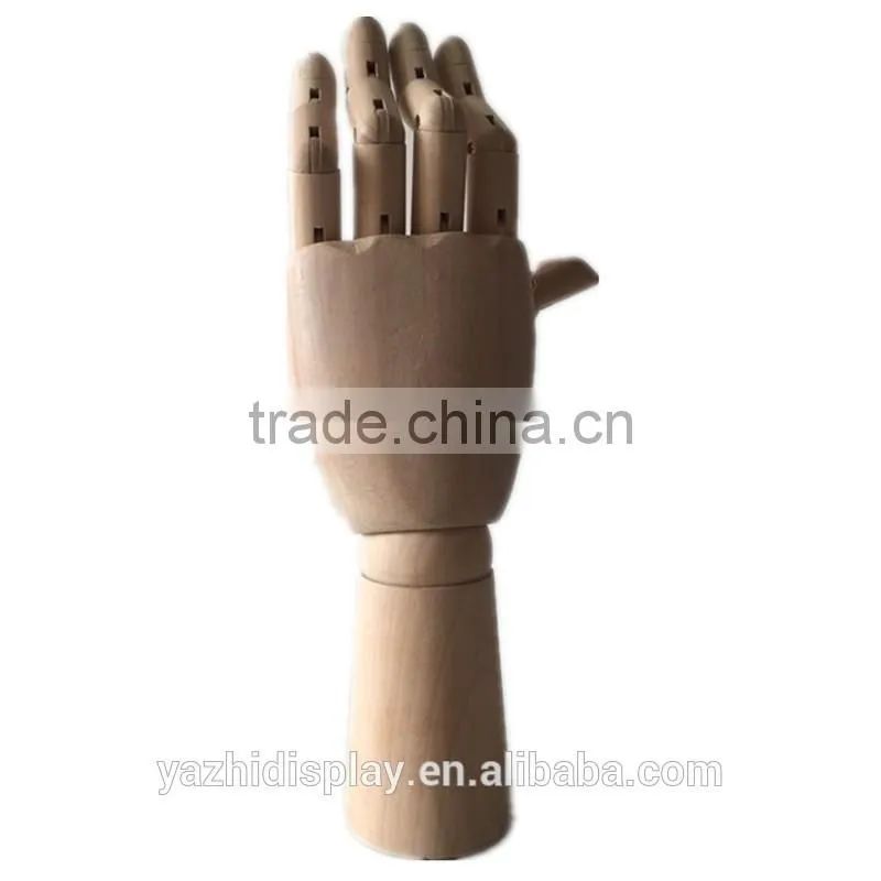 Jewelry display wooden mannequin hand for window display