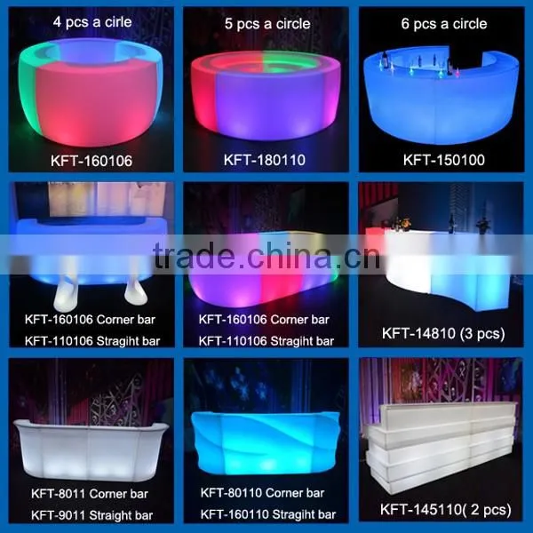 Custom White Bar Counter Bar Counter Tops LED