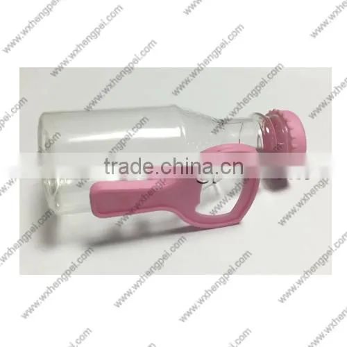 Cleverish portable cute transparent beer plastic storage jewelry wedding bottle kit