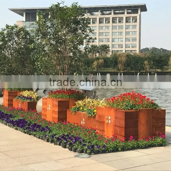 FO-9T02 Hot-selling Corten Steel Tree Perforated Strainer Tree Pool Cover