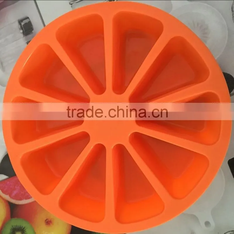 Hot selling silicone cake mold 8 checks cake mold triangle cake
