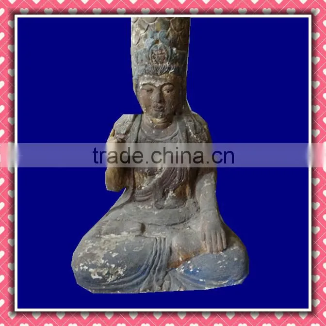 The Virgin hug with The son of God antique imitation wooden statue