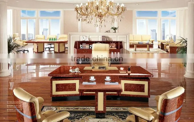 Antique 2 person office desk,Executive luxury office furniture(BF08-0202)