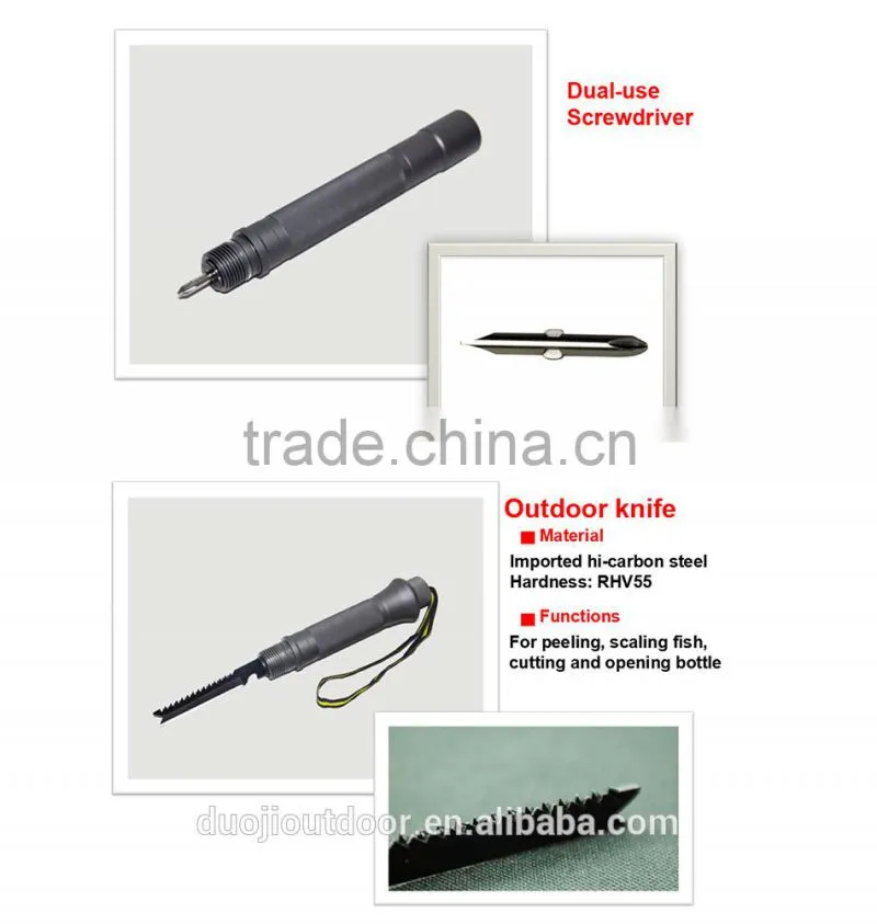 2015 Multifunctional Garden Shovel Patent Shovel Multifunctional Garden Hammer Hoe Knife Saw Flashlight Screwdriver Garden Tool
