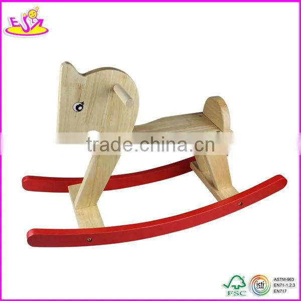 2017 New kids wooden rocking horse for kids,solid wooden horse for children W16D021-x