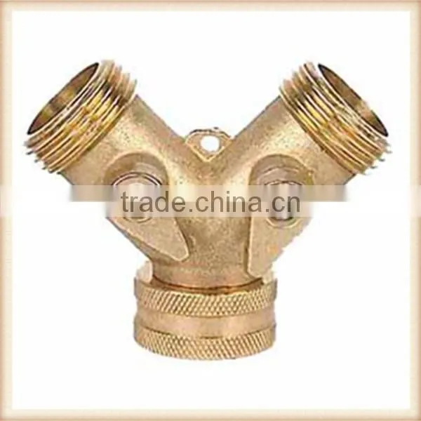 Zinc Y connector with valve