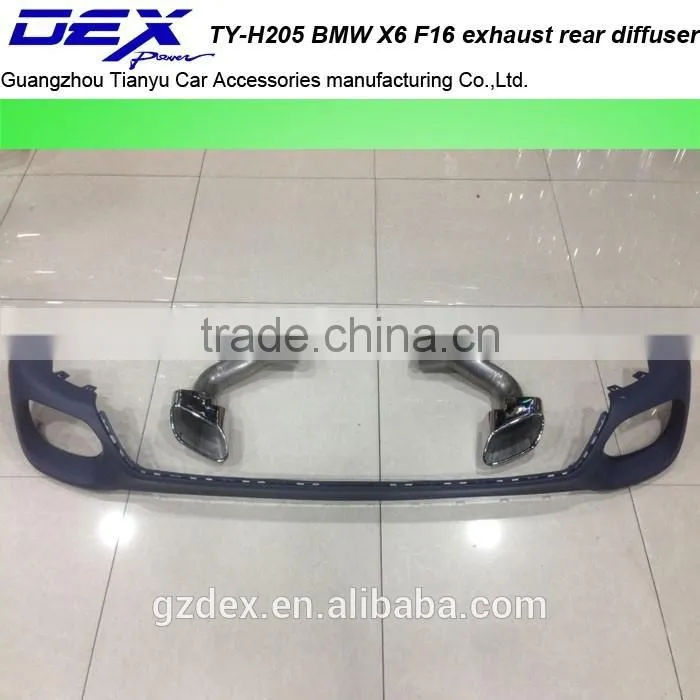 Auto parts PP material B~MW X6 F16 exhaust rear diffuser rear trims