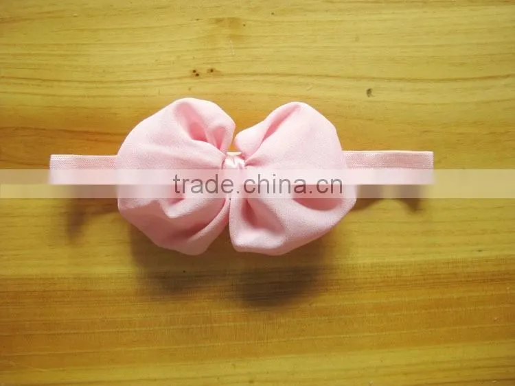 satin ribbon flower headband for kids hair accessories