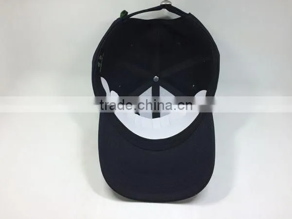 100% cotton black baseball cap for custom your embroidery logo