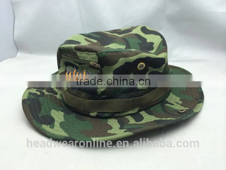 Customized Good Quality Fisherman Camo Bucket Hat