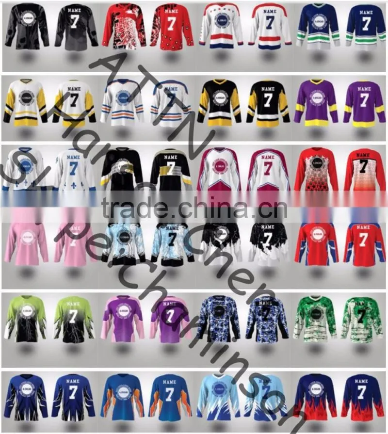 Top quality uniform custom funny hockey jersey