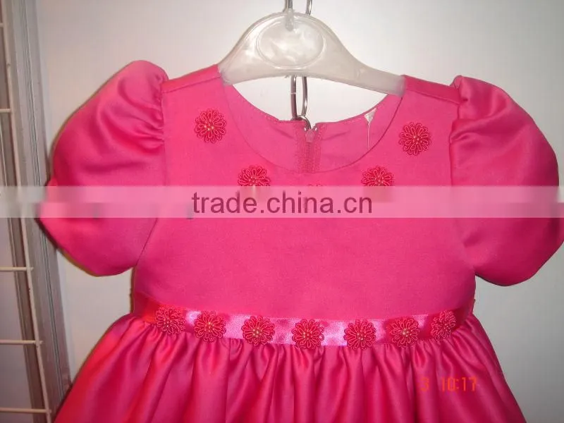 baby girl pink dress girl dress factory summer wear dress