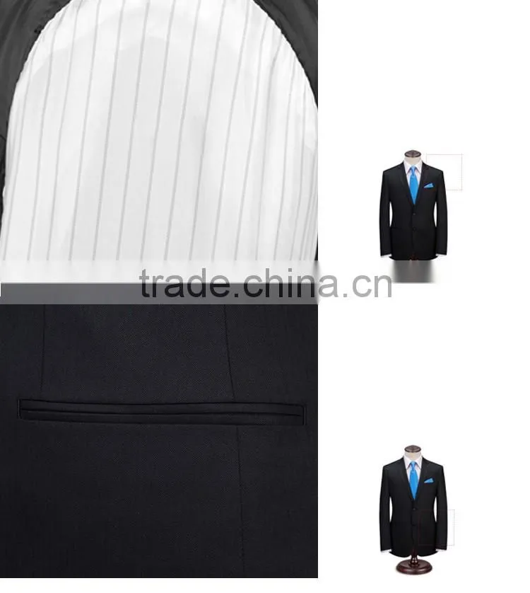 New style wedding dress suits for men black coat pant men suit 10 years experience with SGS BSCI