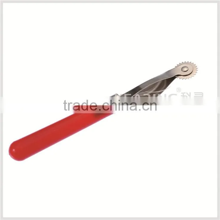 Sew supplies - Tracing wheel Wood Handle Thumb Press / Dentate Tracer wheel # DT10-W