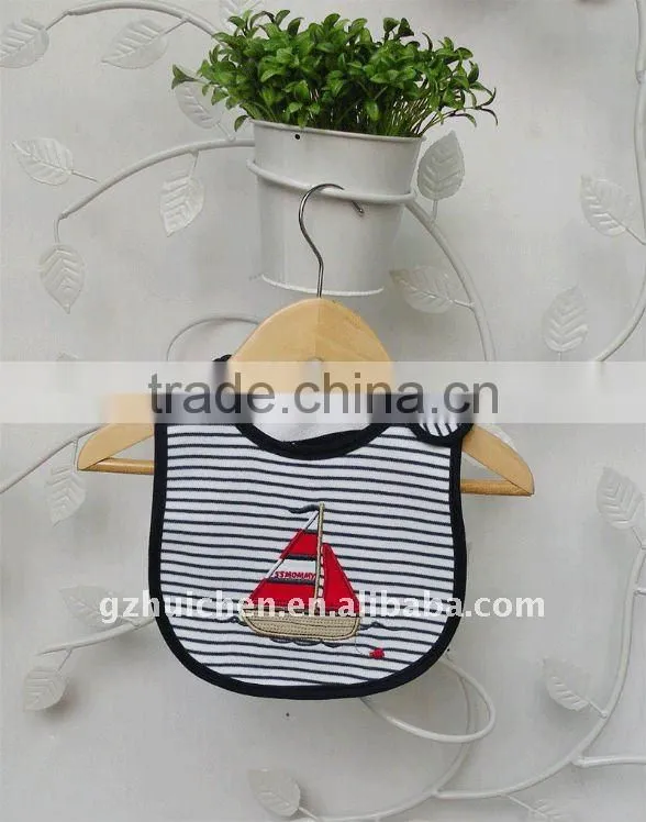 baby cute emobroider waterproof bibs