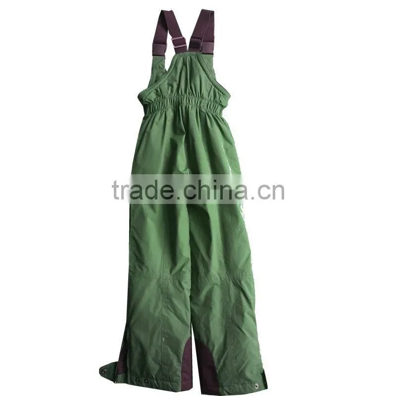 High quality winter active kids outdoor coffee snow pant