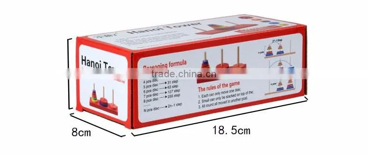 china toy manufacturer hot wholesale tower of hanoi toy in low price