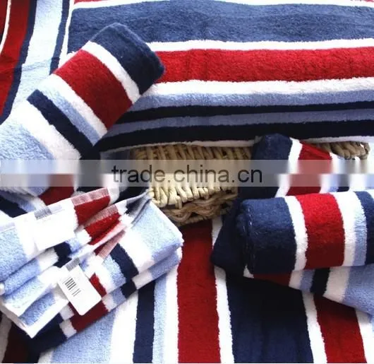 100 Cotton luxury soft absorbent striped beach towels