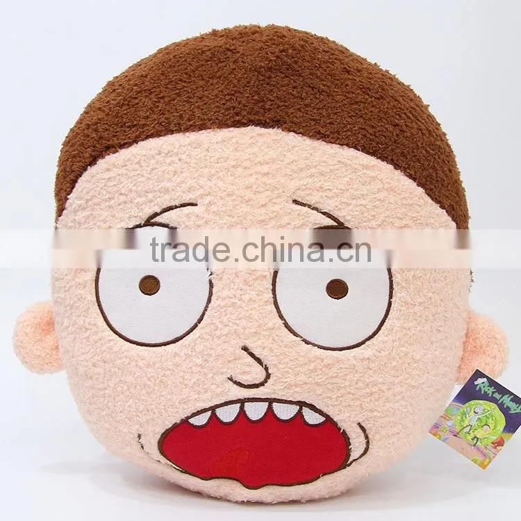 Wholesale cartoon character rick and morty funny cute soft plush pillow