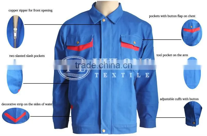 best factory wholesale blue color offshore coverall with three proof finishing