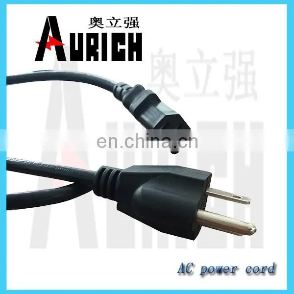 Ac power cord us computer 16awg wire cable us cordset