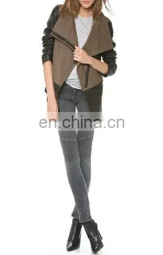 New arrival cheap sexy Leather women jackets