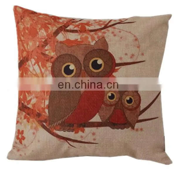 Fashion cheap decorative throw pillow cover custom digital printed latest design linen cushion cover