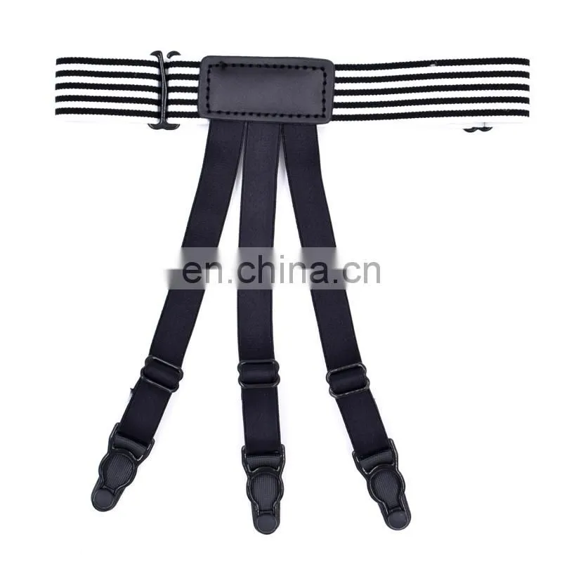 Wholesale mens new style shirt suspenders shirt stays holders