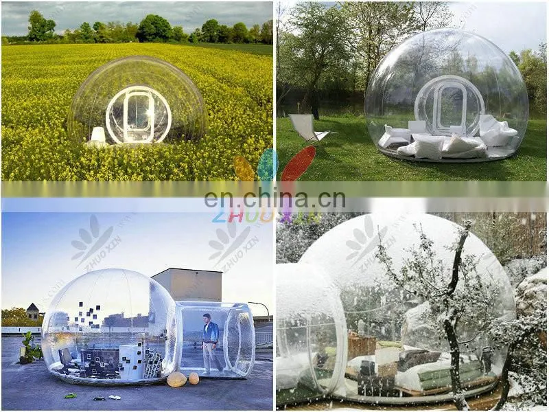 Outdoor Inflatable Tent Clear Inflatable Camp Tent For Family