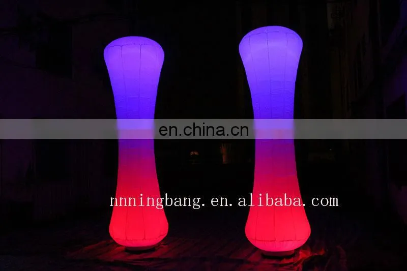 outdoor decorative pillars inflatable led pillar for sale