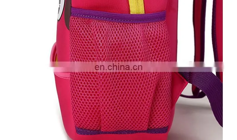 2017 fashion design 3D pattern school bag for kids
