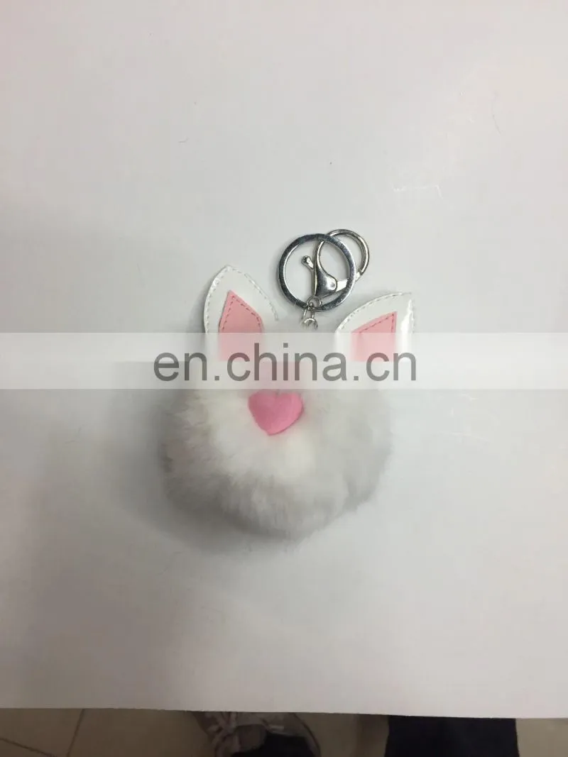 Wholesale PU flower keychain