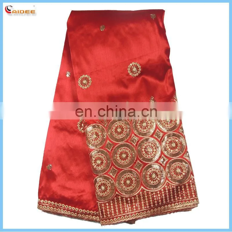nicest yellow African george lace for garment new design for women dress B2015090844