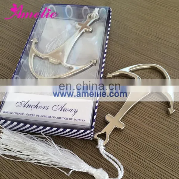 Customized Engrave Logo Personalized Wedding Favors Love the Anchor Bottle Opener Party Guest Gifts