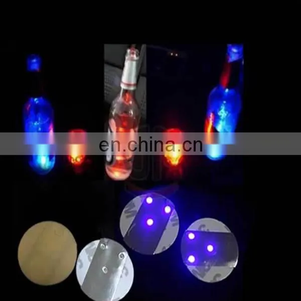 Glovion cool coaster for party led sticker coaster Led flashing coasters