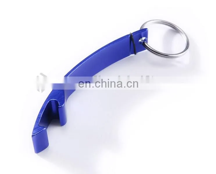 Advertising gift mini simple cool funny bottle opener keychain with custom logo